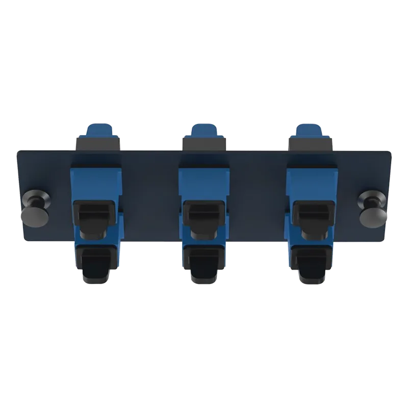 Placa Acopladora de Fibra Óptica FAP, Con 6 Conectores SC Simplex (6 Fibras), Para Fibra Monomodo OS1/OS2, Color Azul PANDUIT FAP6WBUSCZ