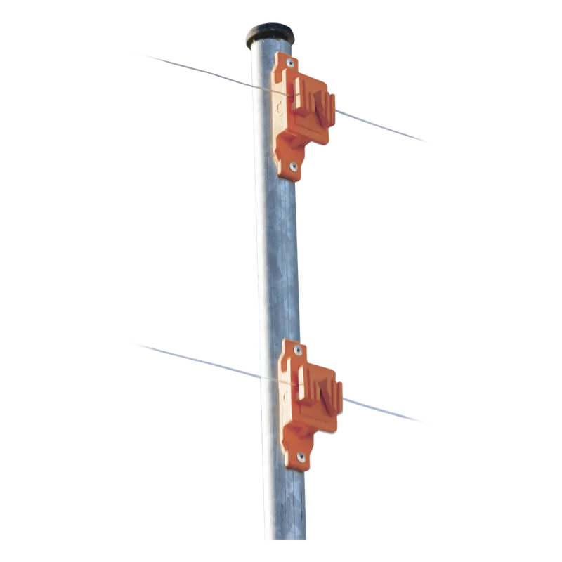 Aislador de Paso Naranja Reforzado para Cercos Eléctricos / Aislamiento hasta 18 kV / Resistente a Clima Extremo / Polipropileno y Policarbonato SFIRE SFPASOOR