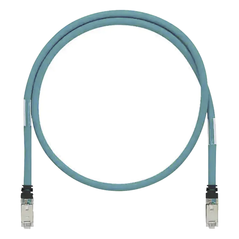 Patch Cord Cat6A de Grado Industrial 600V, Blindado SF/UTP, Calibre 26 AWG, Color Aqua, 2 Metros (6.56 Pies) PANDUIT ISTPH6X2MTL