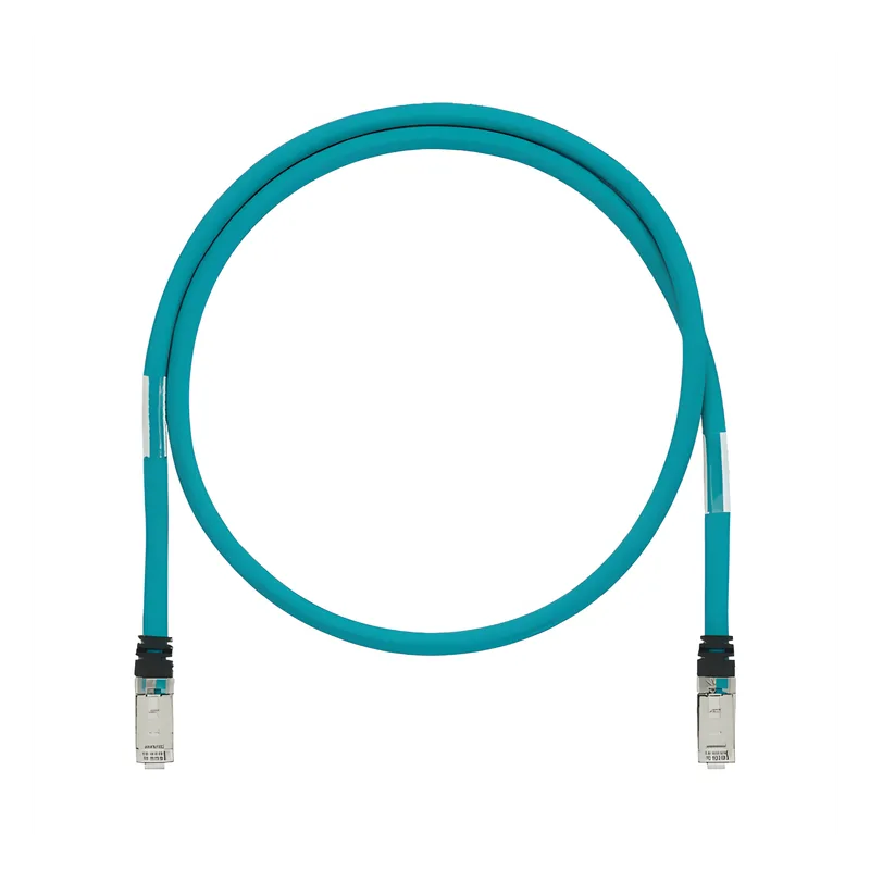 Patch Cord Cat6A de Grado Industrial 600V, Blindado SF/UTP, Calibre 26 AWG, Color Aqua, 3 Metros (9.84 Pies) PANDUIT ISTPH6X3MTL