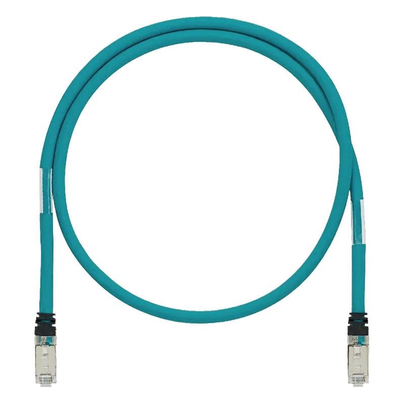 Patch Cord Cat5e de Grado Industrial 600V, Blindado SF/UTP, Calibre 24 AWG, Color Aqua, 20 Metros (65.62 Pies) PANDUIT ISTPHCH20MTL