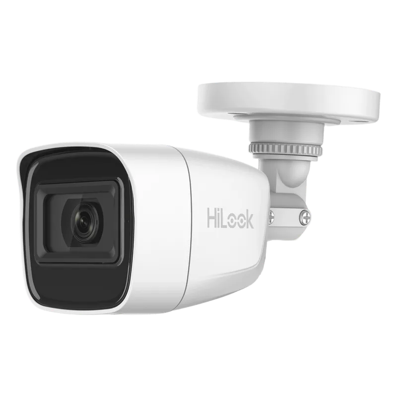 Bala TURBOHD 2 Megapíxel (1080p) / Gran Angular 106° / Lente 2.8 mm / Audio por Coaxitron / 30 mts IR EXIR / Exterior IP66 / 4 Tecnologías / dWDR HiLook by HIKVISION THC-B120-MS
