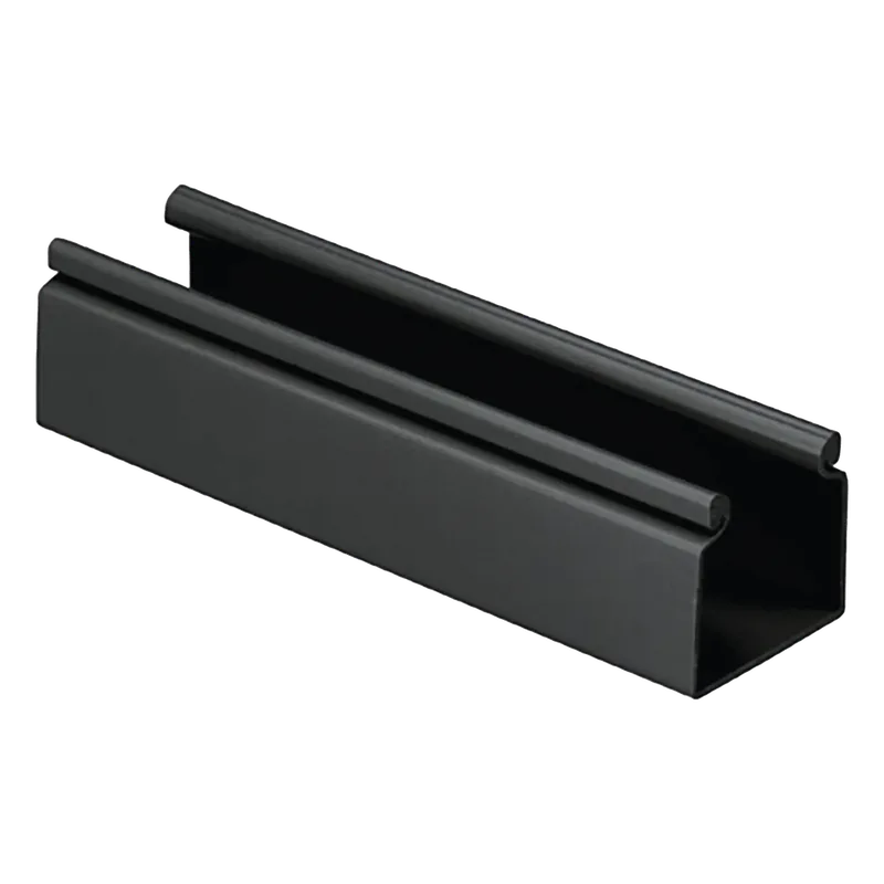 Canaleta FiberRunner™ 2X2 sin Tapa, de PVC Rígido, Sin Orificios de Montaje, Color Negro, 1.8 m de Largo PANDUIT HS2X2BL6NM