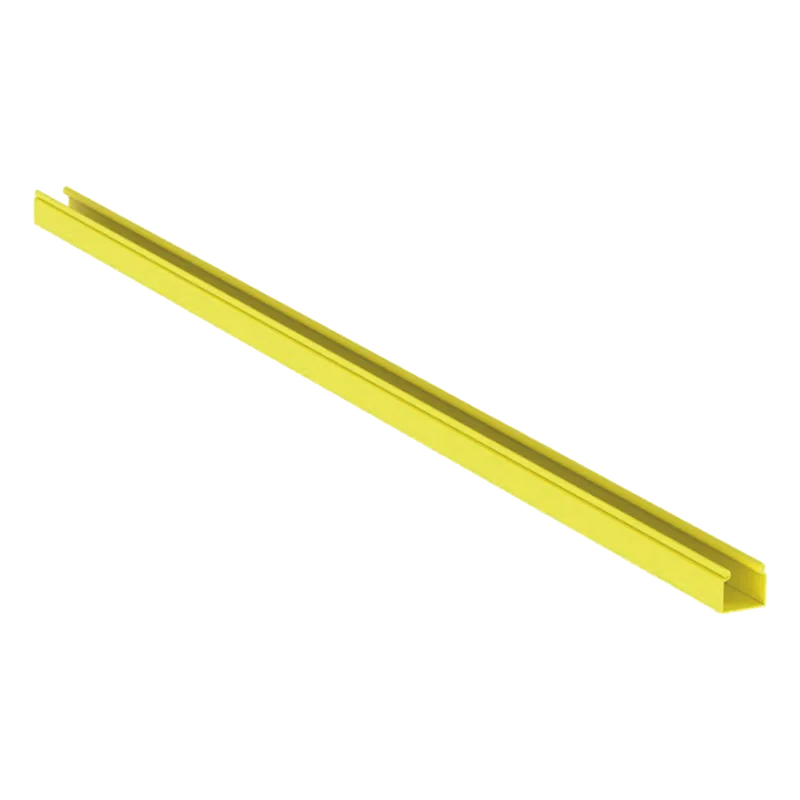 Canaleta FiberRunner™ 2X2 sin Tapa, de PVC Rígido, Color Amarillo, 1.8 m de Largo PANDUIT HS2X2YL6NM
