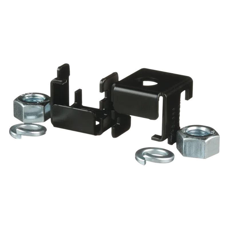 Soporte para Montaje en Charola Tipo Escalerilla, Compatible con Rieles de 9.5 x 38.1 mm o 9.5 x 50.8 mm, Uso Con Varilla Roscada de 5/8", Color Negro PANDUIT F2PCLB58