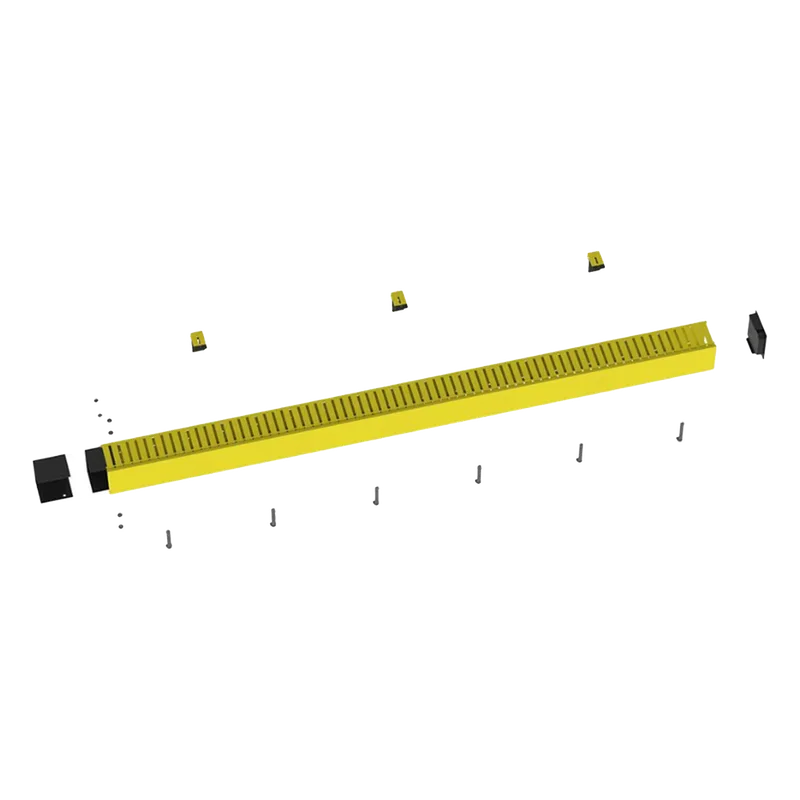 Kit de Administrador de Cables Vertical FiberRunner 4X4, Incluye Soportes de Montaje y Accesorios, Color Amarillo PANDUIT FRHD4KTYL