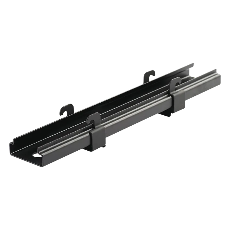 Soporte de Montaje a Techo Tipo Trapecio, para Charolas Wyr-Grid de 8 in (203.2 mm) de Ancho, Uso con Varilla Roscada de 1/2", Color Negro PANDUIT WGTBS8BL