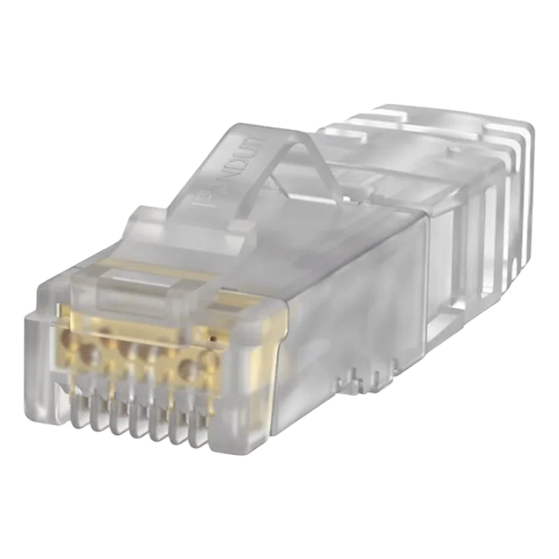 Plug RJ45 Cat6A, Para Cable UTP de Calibre 23-24 AWG, Chapado en Oro de 50 Micras, Paquete de 100 Piezas PANDUIT SP6X88-C