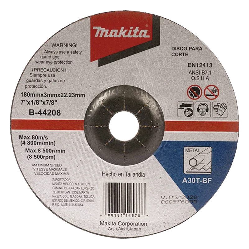 Disco de corte para metal de 7" MAKITA B-44208