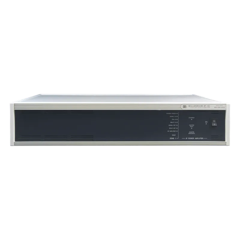 (1361) ETAPA DE POTENCIA DIGITAL 1x500W 100V MILLENNIUM IP CON CONECTIVIDAD IP LAN, SUPERVISON, CALIDAD DE SONIDO HQ PARA 1 ZONA, EN FORMATO RACK 2U EGI AUDIO SOLUTIONS 1361EGI
