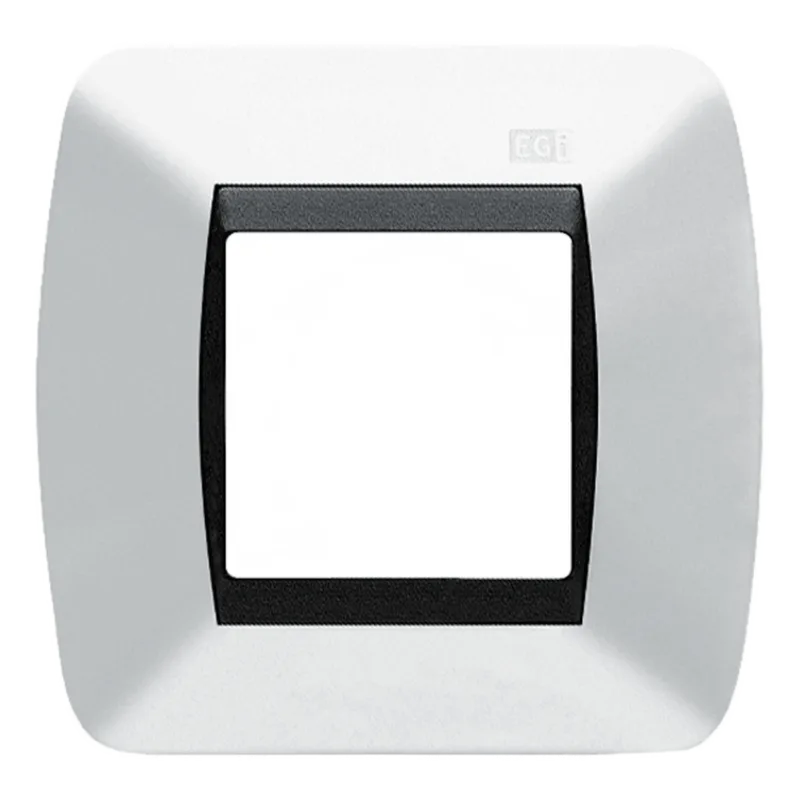 Embellecedor EGI 1 Modulo Para Caja Universal. Color Blanco Nieve EGI AUDIO SOLUTIONS 1801/BN