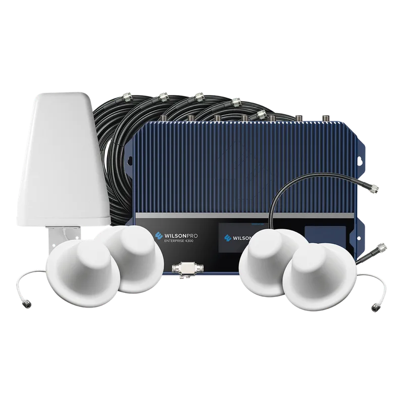 KIT Amplificador de Señal Celular, ENTERPRISE 4300/ Para Montaje en Pared/ Mejora la Señal de los principales operadores | Cubre áreas de hasta 4800 m² WILSONPRO / WEBOOST 460-152