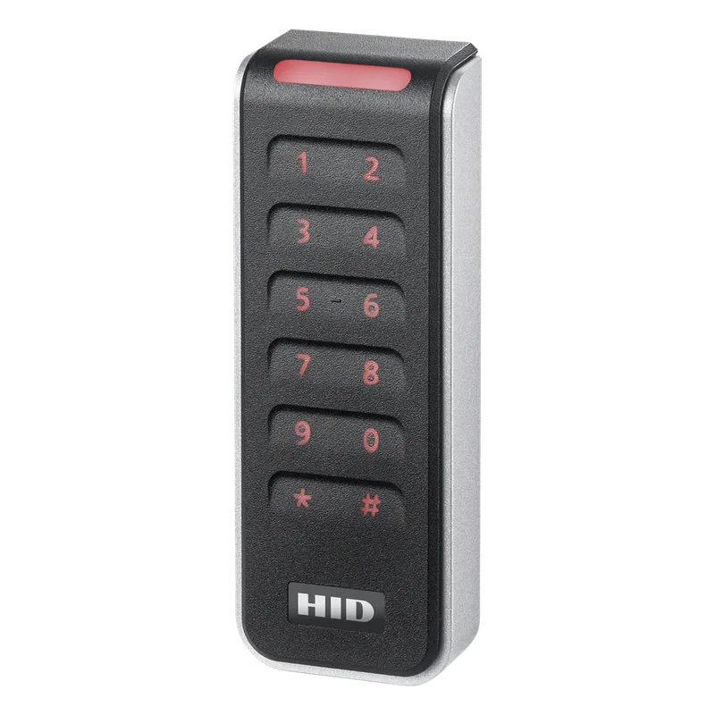 Lector con Teclado Capacitivo SIGNO Multitecnologia/ 20KNKS-01-00001H/ Garantia de Por Vida/ Pigtail/Wiegand & OSDP/Mullion HID R20KS