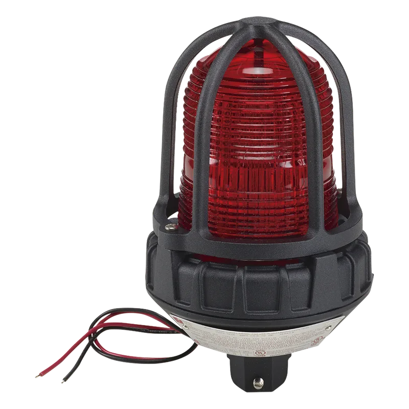 Luz de advertencia LED para ubicaciones peligrosas, montaje tipo tubo, 24 VCD, color Rojo FEDERAL SIGNAL INDUSTRIAL 191XL-024-R