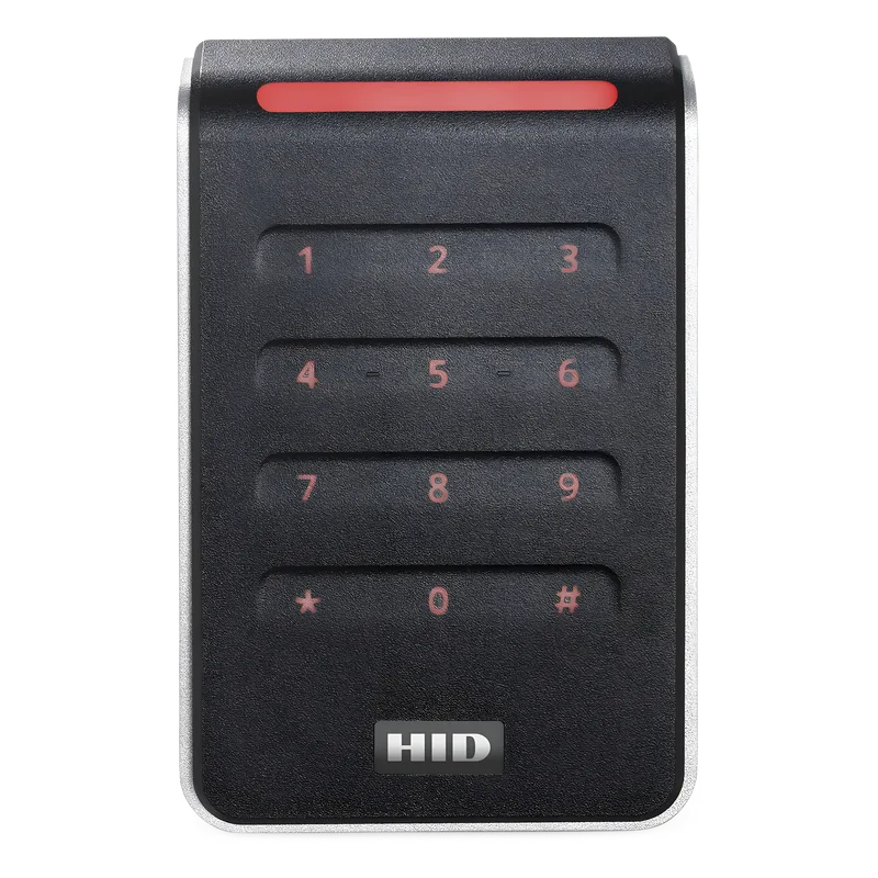 Lector R40 con TECLADO SIGNO Estandar Multitecnologia/ 40KTKS-00-000000/ Garantia de Por Vida/ Termina Strip/Wiegand & OSDP HID RS40KFT