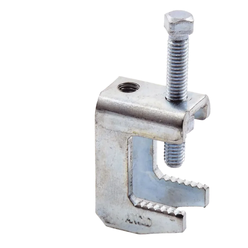 Mordaza Acero Fija barras de 1 1/4", para varilla roscada de 3/8. ANCLO ANC-MA114-38