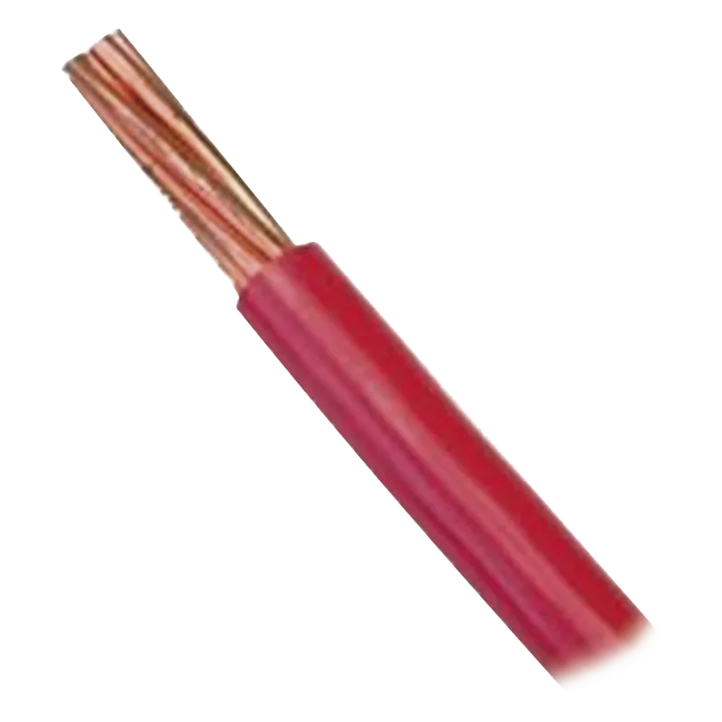 Cable Eléctrico de Cobre Recubierto THW-LS Calibre 6 AWG 19 Hilos Color Rojo (100 metros) INDIANA SLY-291-RED/100