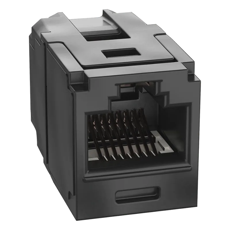 Módulo Acoplador RJ45 a RJ45, Mini-Com, Categoría 6A, Color Negro PANDUIT CC6X88BL