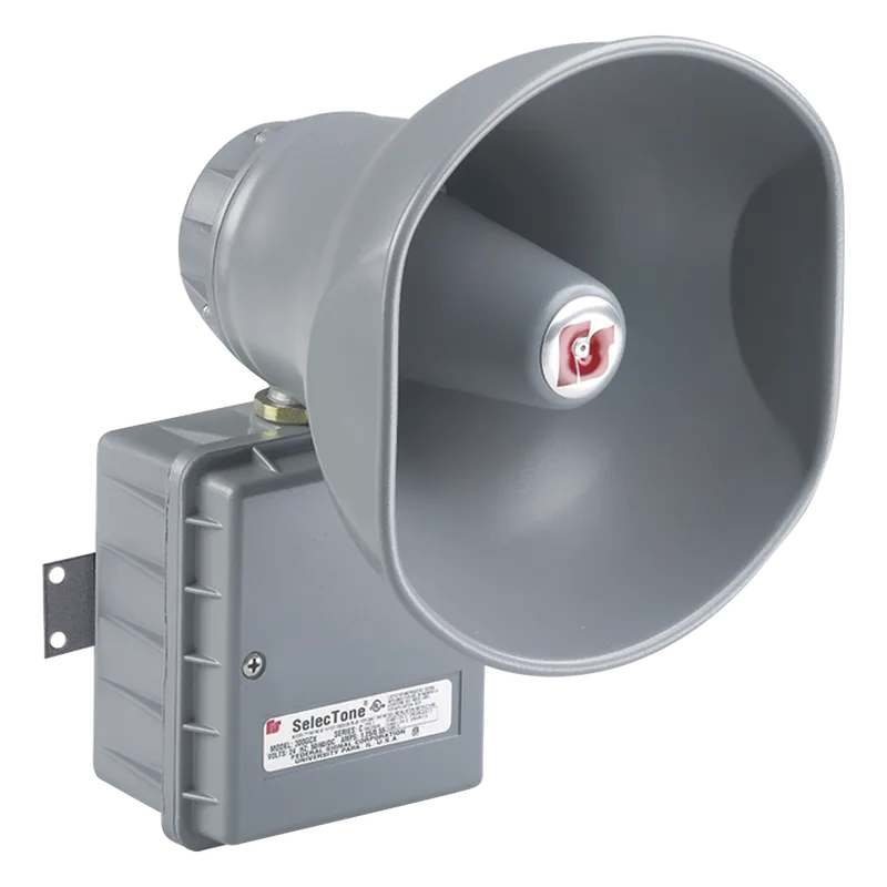 Altavoz amplificado selectone 15W, para ubicaciones peligrosas, 24 Vca / cd , gris FEDERAL SIGNAL INDUSTRIAL 300GCX-024
