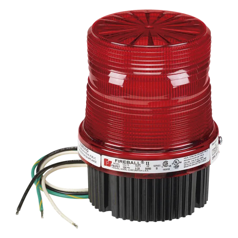 Estrobo fireball Para Ubicaciones Peligrosas, UL y cUL, 120 Vca, rojo FEDERAL SIGNAL INDUSTRIAL FB2PST-120-R