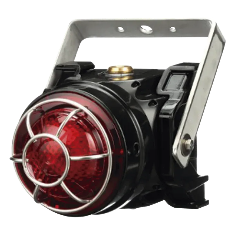 Baliza LED para Ubicaciones Peligrosas / 120-240 VCA / Montaje Trunnion Ex d / Lente Roja de Bajo Perfil / 8 Patrones de Parpadeo / IP66 / Certificación ATEX-IECEx-cULus FEDERAL SIGNAL INDUSTRIAL G-LED-AC-T-R