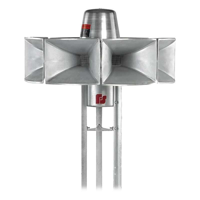 Sirena Electromecánica Eclipse8 / Omnidireccional 360° / 115 dBc a 30.5 m (100 ft) / 3 Señales de Alerta / Alimentación DC 46V / 255 lb (116 kg) / Aluminio 100% FEDERAL SIGNAL INDUSTRIAL