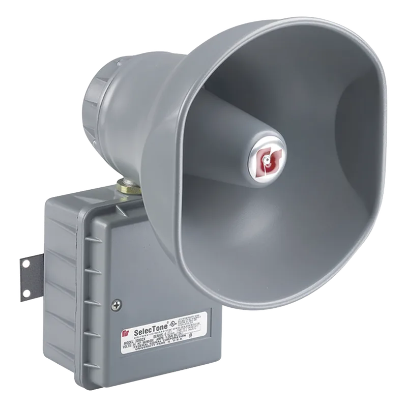 Altavoz amplificado selectone 15W, para ubicaciones peligrosas, 120 Vca, gris FEDERAL SIGNAL INDUSTRIAL 300GCX-120