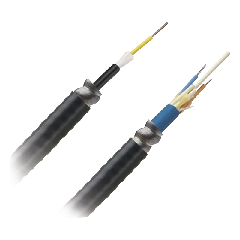 Cable de Fibra Óptica de 12 Hilos, Multimodo OM4 50/125 Optimizada, Interior/Exterior, Armada, Loose Tube 250um, OFCR (Riser), Precio Por Metro PANDUIT FOGRZ12Y