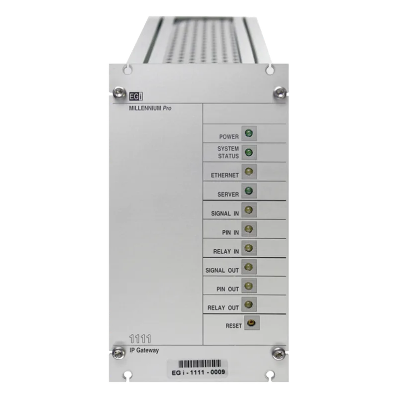 Interfaz Millennium IP para gestión de avisos y música por redes Ethernet por Streaming EGI AUDIO SOLUTIONS 1111EGI