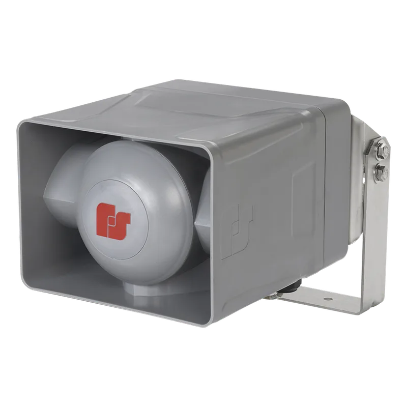 Altavoz No Amplificado 100 W, 25/70 Vrms, Volumen 120 dBa Tono, para zonas peligrosas Clase I Div 2 Grupos A-D, grado de protección NEMA 4X Exterior, Montaje para Pared, Techo y/o Poste FEDERAL SIGNAL INDUSTRIAL DSA1X