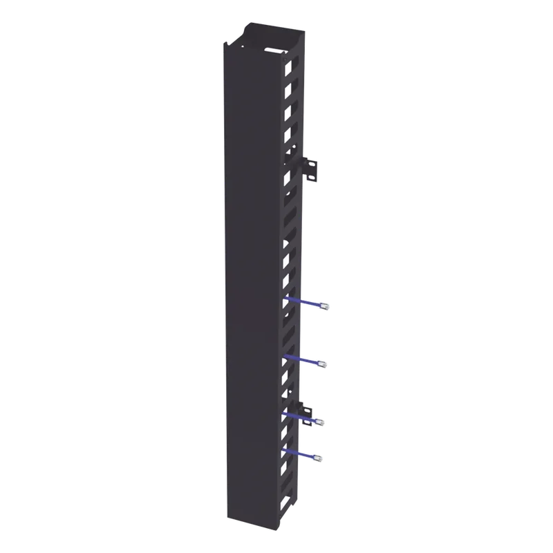 Kit Organizador Vertical de Cable Sencillo para Rack Abierto de 24 Unidades para EIQR3224 y EIRL5524DR. LINKEDPRO BY EPCOM LPCV-24S-DR