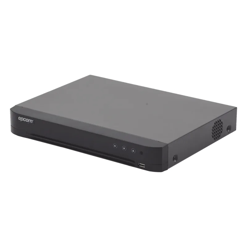 DVR 4 Canales TurboHD + 2 Canales IP / 5 Megapixel Lite- 3K Lite / Acusense (Evista falsas alarmas) / Audio por Coaxitron / Bahía de Disco Duro / Salida de Video en Full HD EPCOM PROFESSIONAL EV-4004TURBO-D