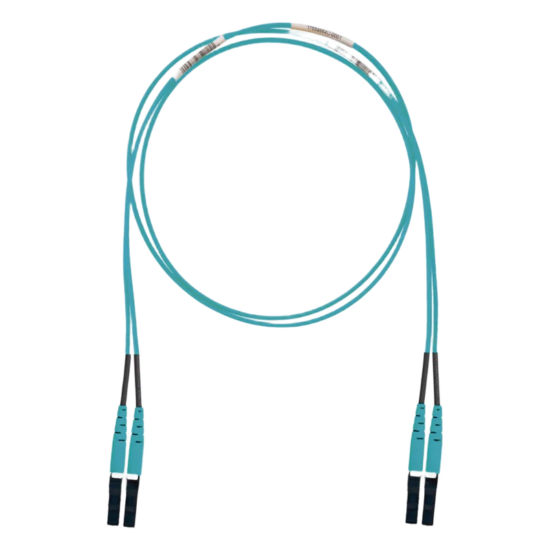 Jumper de Fibra Óptica Multimodo 50/125 OM3, LC-LC Duplex, LSZH (Cero Halógenos), Color Aqua, 5 Metros (16.40 Pies) PANDUIT FX2ELLNLNSNM005