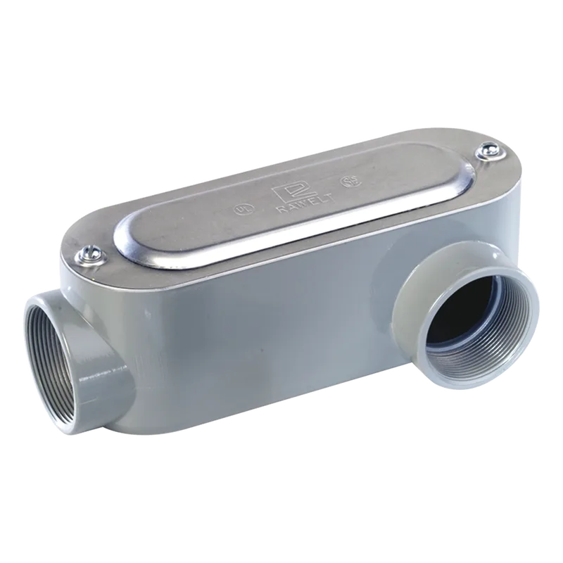 Caja Oval Roscada tipo LL de 3" chica (76.2 mm) / Incluye tapa y tornillos. RAWELT OLL-0325C
