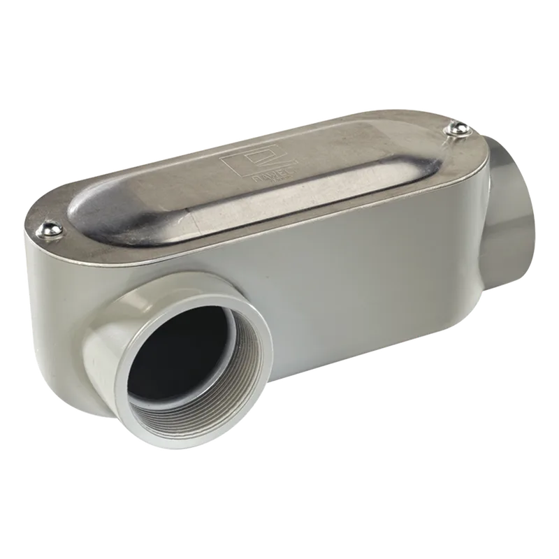 Caja oval roscada tipo LR de 3" chica (76.2 mm) Incluye tapa y tornillos. RAWELT OLR-0322C