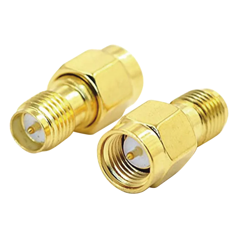 Adaptador de SMA Macho a SMA Hembra Inverso, Oro/ Oro/ Teflón, EPCOM TITANIUM TT-RM-0021