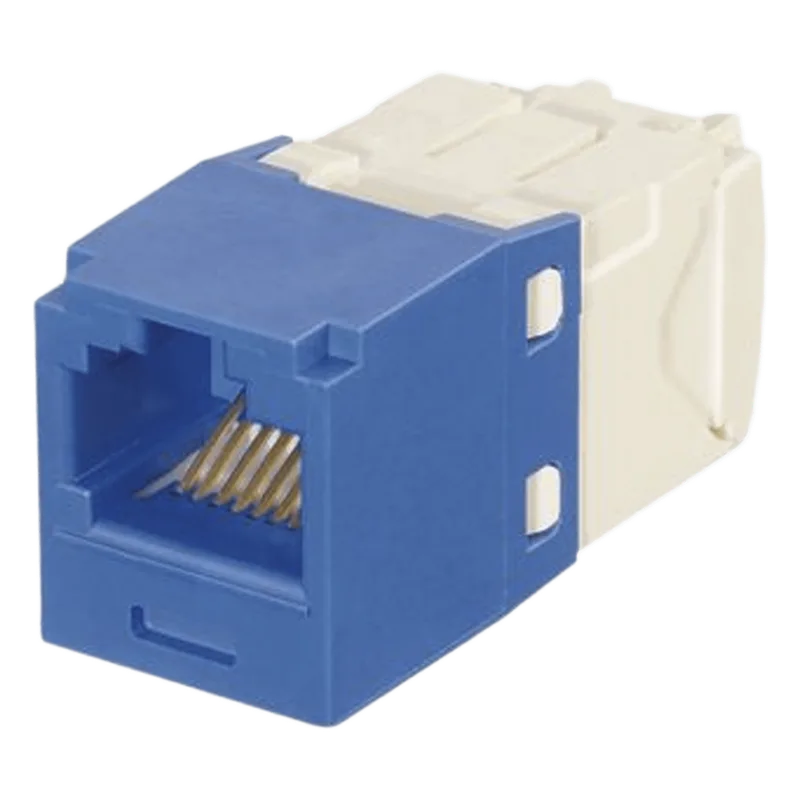 Conector Jack RJ45 Estilo TG con Llaveado Azul, Mini-Com, Categoría 6, de 8 Posiciones y 8 Cables PANDUIT CJK688TGBU