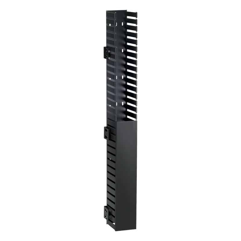 Organizador Vertical IN-Cabinet, Sencillo (Solo Frontal), Para Uso Con Gabinetes Panduit, Montaje Lateral en Riel de Rack, 40 UR, 1.95 in de Ancho, Color Negro CWMPV2440