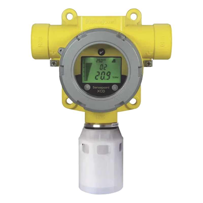 Detector fijo de gas combustible con sensor de perla catalítica 0 a 100% LEL, salida 4-20 mA y relevadores, para interior y exterior en atmósferas explosivas HONEYWELL ANALYTICS SPXCDULNFX