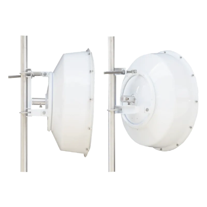 Antena direccional de alta resistencia, Ganancia 30 dBi, (4.9 -6.4 GHz), Plato hondo para mayor inmunidad al ruido, Conectores N-Hembra, Montaje incluido. TXPRO TXP496530PB2