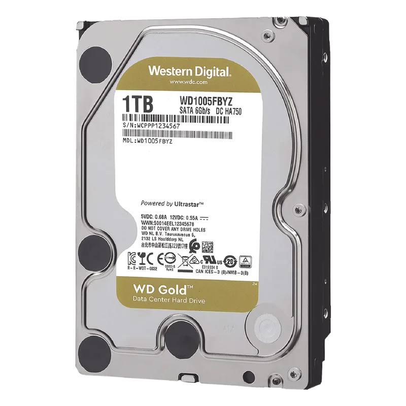 Disco Duro Gold de 1TB / Clase Enterprise / 5 AÑOS DE GARANTÍA Western Digital (WD) WD1005FBYZ