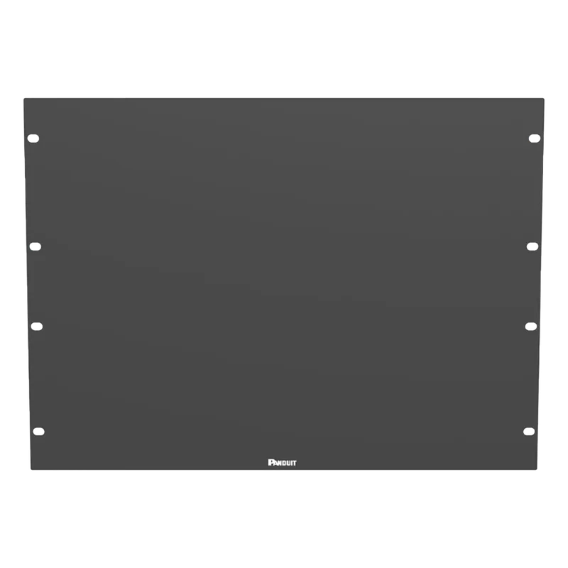 Tapa Ciega Para Rack Estándar de 19in, Plano, de Acero, 8UR, Color Negro PANDUIT DPFP8
