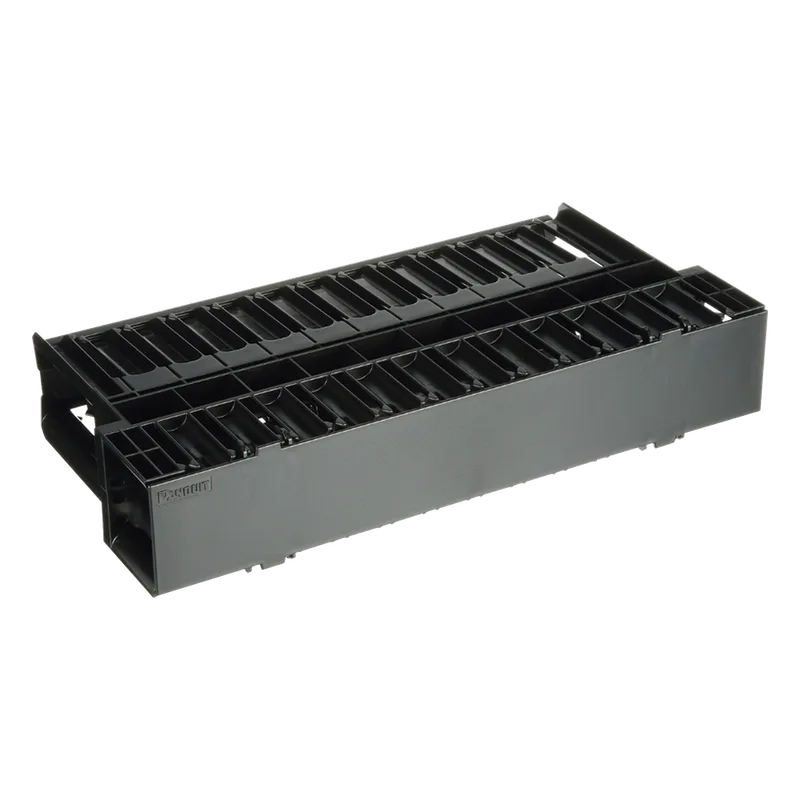 Organizador de Cables Horizontal NetManager, Doble (Frontal y Posterior), Para Rack de 19in, 2UR PANDUIT NCMH2