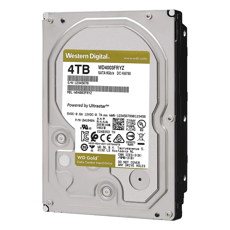 Disco Duro Enterprise 4TB WD GOLD Western Digital (WD) WD4003FRYZ