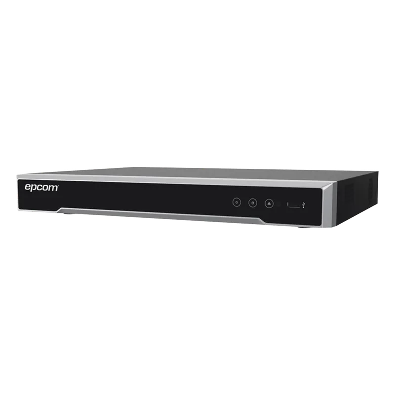 DVR 4 Canales TurboHD + 4 Canales IP/ 8 Megapixel/ Acusense/ Audio por coaxitron / 1 Bahía de Disco Duro /4 Entradas de Alarma / 1 Salida de Alarma / H.265+ EPCOM EV-8004TURBO-D