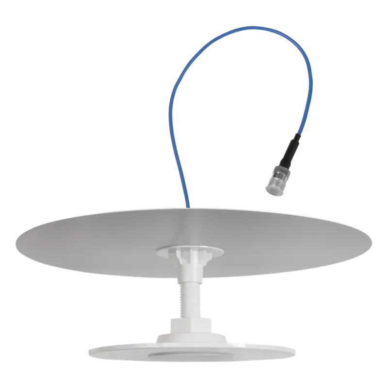 Antena Omnidireccional de Bajo Perfil Ultra Delgada con Reflector para Máxima Ganancia de 7dBi. Cubre bandas de celular 5G, 4G, 3G y WiFi de 608 a 2700 MHz. WILSONPRO / WEBOOST 314-406