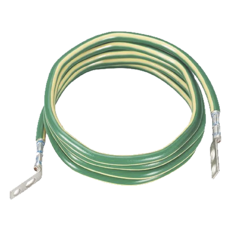 Jumper para Aterrizar Equipos, 6 AWG, con Terminal Doblada a 45 Grados, Para Conexión a Tierra y Terminal Recta Para Equipos, 1.8m de Largo PANDUIT GJ672UH