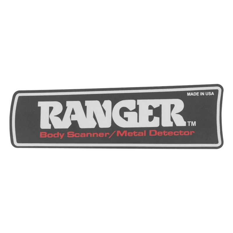 Label para Detector RANGER1000 y 1500 RANGER SECURITY DETECTORS RANGERFLABEL