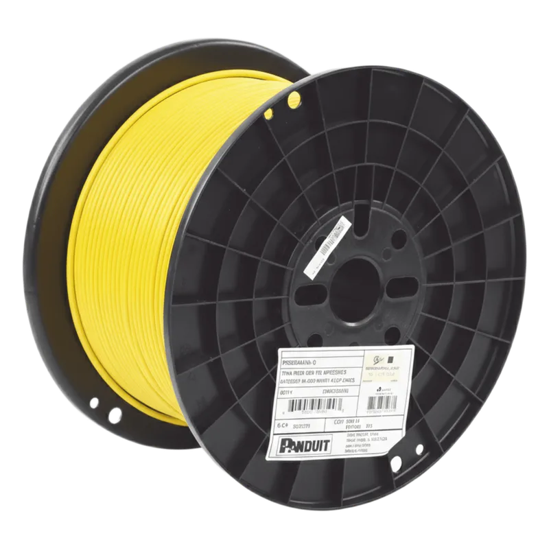 Bobina de Cable UTP de 4 Pares, Vari-MaTriX, Cat6A, 23 AWG, CMR (Riser), Color Amarillo, 305 Metros (1000 Pies) PANDUIT PUR6AV04YL-G