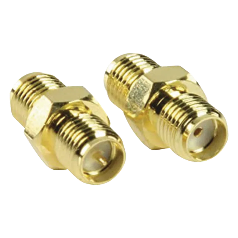 Adaptador en Línea de Conector SMA Hembra Inverso a SMA Hembra, Oro/ Oro/ Teflón, EPCOM TITANIUM TT-COU-SMA-RPF-SF